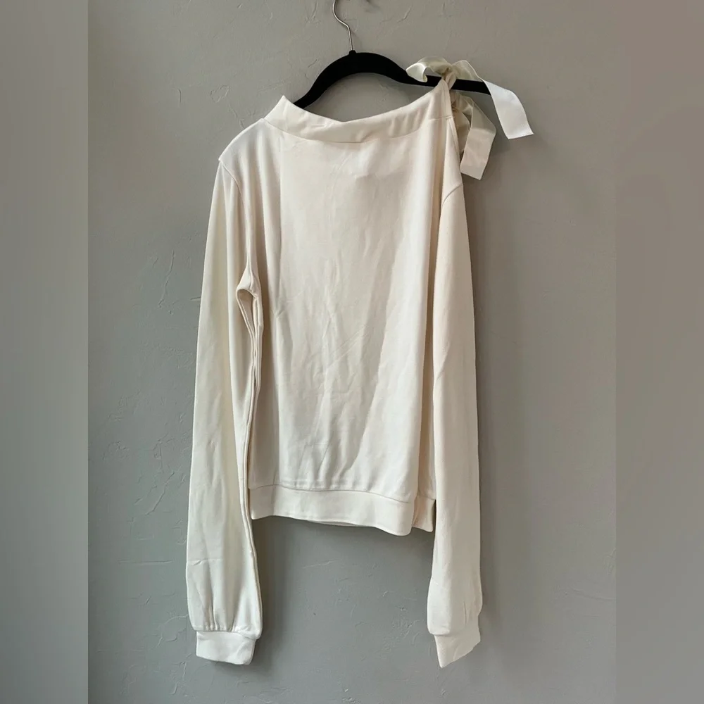 SKIMS CLOUD OFF THE SHOULDER TOP ECRU XS - Picture 3 of 6